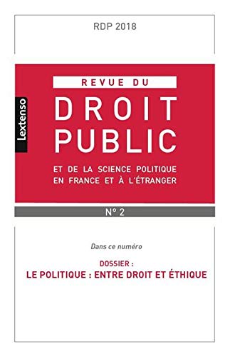 REVUE DU DROIT PUBLIC N 2 2018