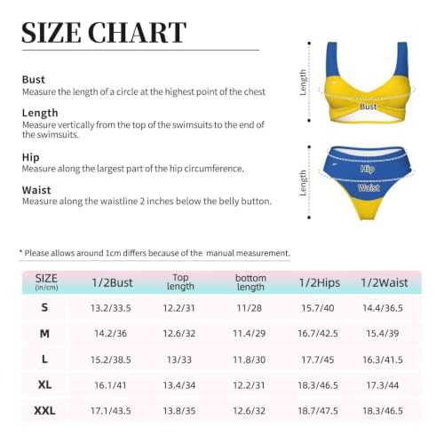 Bikini Ukraine triangle push-up idéal pour vos vacances à la plage