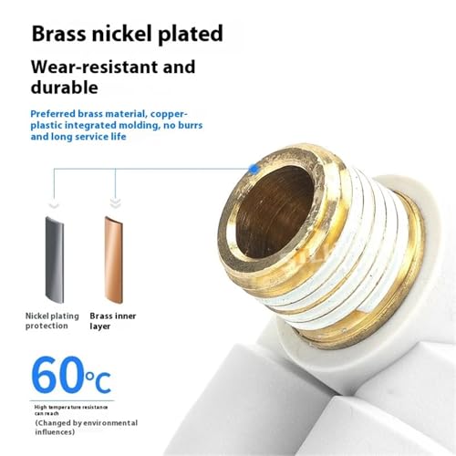 Conector neumático KQ2ZF de doble tubo con rosca interna 3