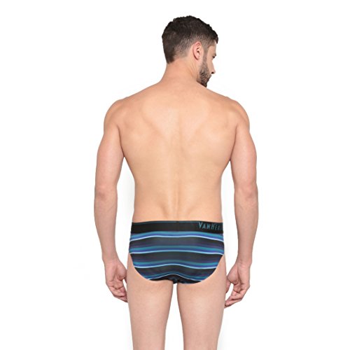 Image of Van Heusen Men Regular Fit 4 Way Stretch Body Defining Fit Allover Print Briefs - Available in Pack of 1 & 2