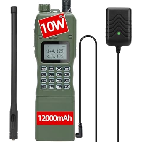 Baofeng Radio Ham Radio AR-152 10W Powerful Handheld Tactical Two Way Radio Upgraded of baofeng Radio Walkie Talkies Long Range Rapid Radios with 12000mAh Battery Full Kit Cover