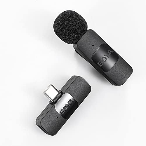 Microfone de lapela sem fio BOYA para telefone Android tipo C BY-...