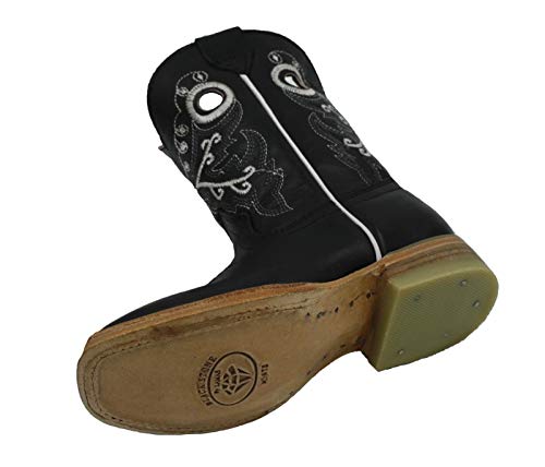 Dona Michi Kids genuine cowhide cowboy square toe western leather sole boots3