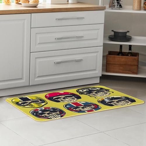 Tapis de cuisine antidérapant lot de 2 lavable pour sol propre et sec