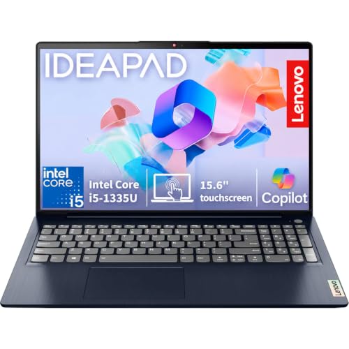 Image of Lenovo IdeaPad Slim • 15.6 inch FHD Touchscreen Laptop • Intel Core i5-1335U (10 Cores) • 16GB DDR4RAM • 512GB SSD • Windows 11