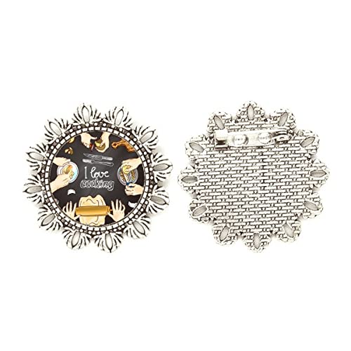 Broche de plata flor de patata ideal para lucir en tu cocina