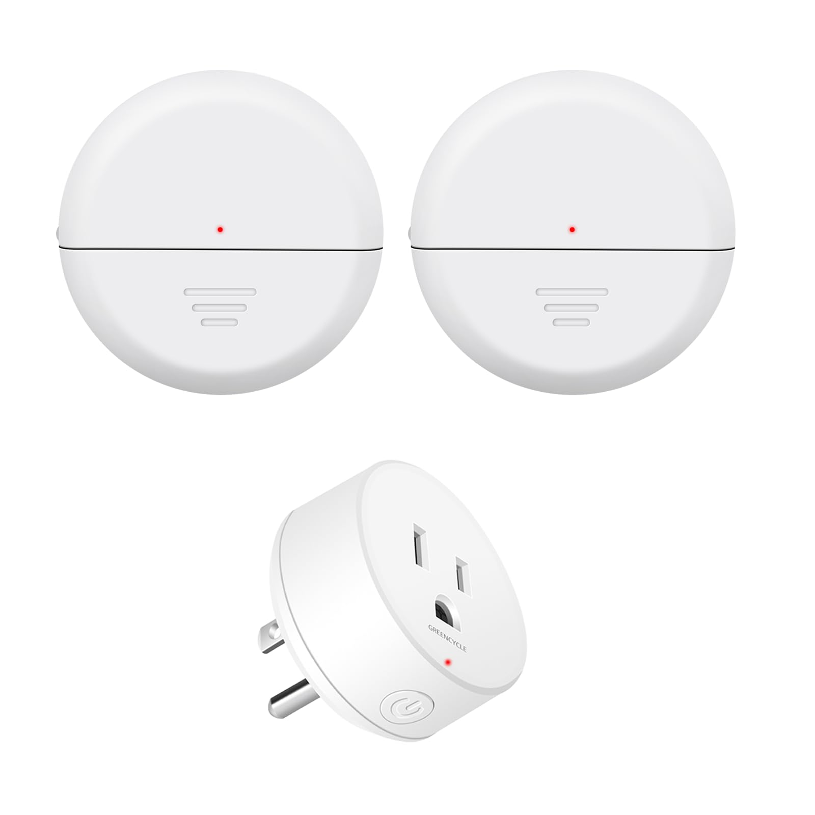 Greencycle Motion Sensor Plug with 2 Wireless PIR Sensor,Automatic Lighting
