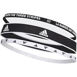 adidas Unisex adulto Training 3 Pack Cinta para el pelo, Black/White/White, L