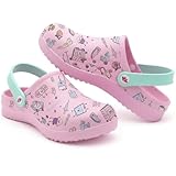 Nurse is Love Zuecos Enfermera - Zuecos Sanitarios Mujer, Zapatos de Trabajo de Mujer| Regalos Enfermera | Enfermera Accesorios & Vet - Coffee 36