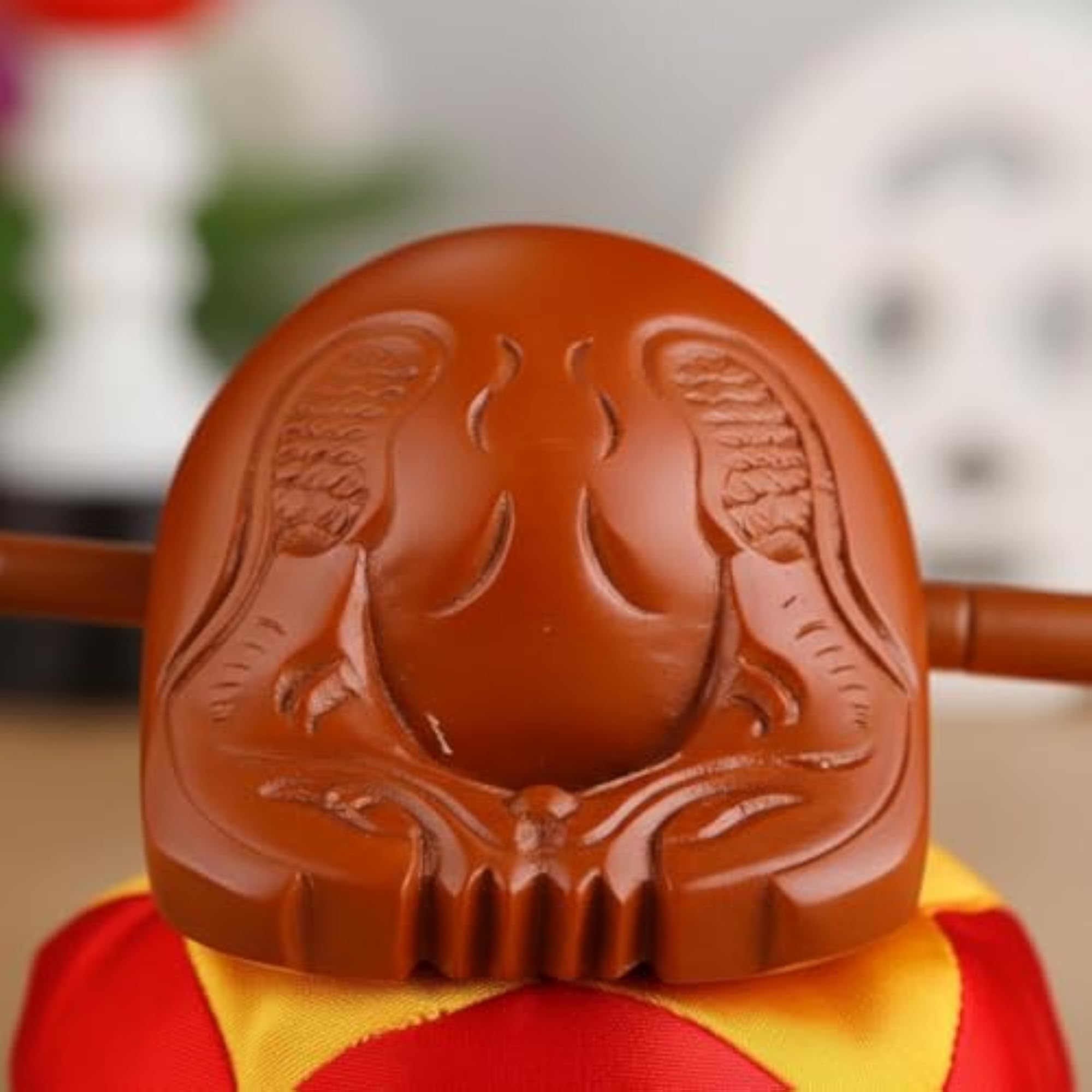 Exquisite Carving Aromatic Wood Temple Block