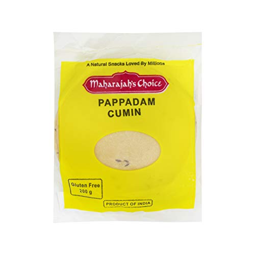 Maharajah's Choice Cumin Pappadam, 200g