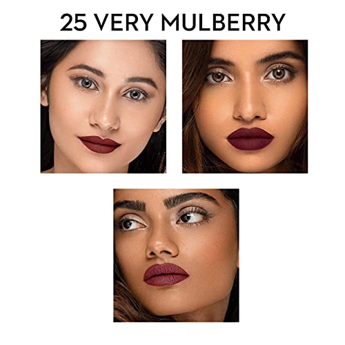 Image of SUGAR Cosmetics Smudge Me Not Liquid Lipsticks for Women | Transferproof & Waterproof | Lasts 12+ Hours | Matte Lipstick | 1.1ml - 25 Very Mulberry