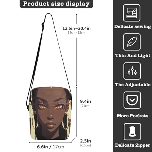 messenger bags for women shoulder bag crossbody Shoulder Hand Bags Adjustable Strap for outdoor sports outdoor sports- Beauty African Women3