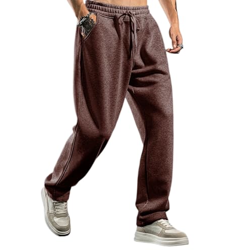 WENKOMG1 Mens Track Sweatpants, Open Bottom Elastic Waist Casual Workout Athletic Jersey Jogger Sweat Pants, M-3XL