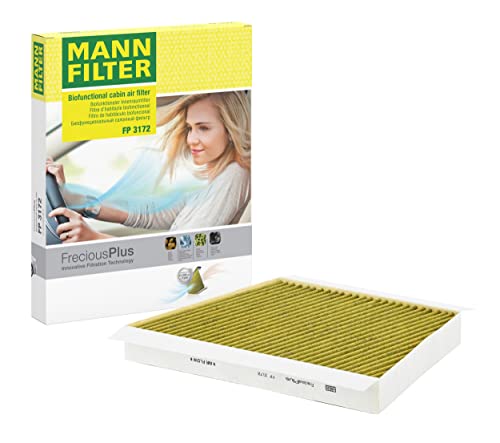 MANN-FILTER FP 3172/1 Cabin Air Filter - FreciousPlus Biofunctional Pollen Filter - For right-hand drive vehicles for Cars + Transporters