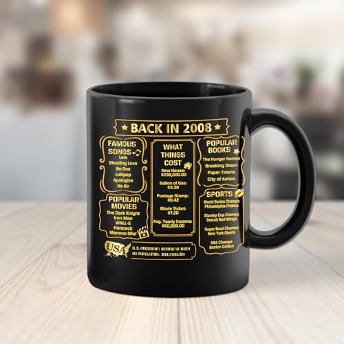 Taza de porcelana QUPT 11 oz con diseño nostálgico miniatura 5