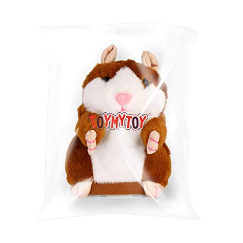 Toyvian Brinquedo de Pelúcia de Hamster Falante Elétrico Mimetismo Brinquedo de Animal de Estimação