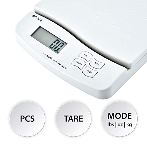 Báscula digital de cocina postal 25KG/1G con función de conteo miniatura 4