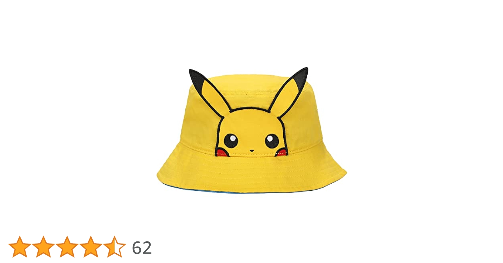 ピカチュウ バケットハット イエロー ブラック バケット01 リバーシブル Pokémon ポケモン ピカチュウ ブラック