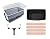 ROLLINGDOG 7PC 18 Inch Paint Roller Kit- 18 Inch Paint Roller Tray,Paint Bucket with Lid,3/8" Microfiber Roller Covers (Pack of 4)