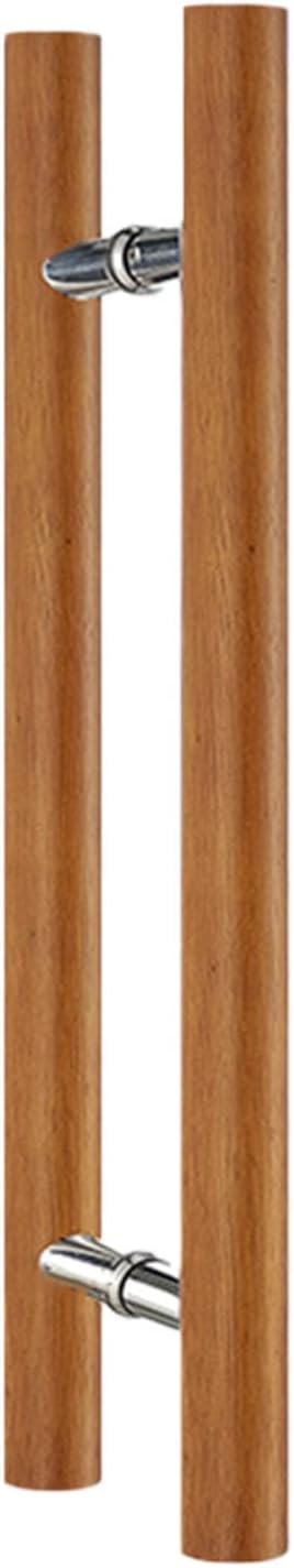 Poignées de porte coulissante robustes de 120cm au design élégant marron pour bois massif