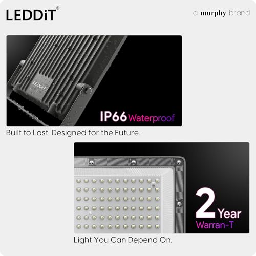 Image of Aster 200W LED Flood Light | IP66 Waterproof Outdoor Flood Light | High Brightness Security Light | Heavy Duty Aluminium Body | Cool White | 2 Year Warranty | Pack of 4