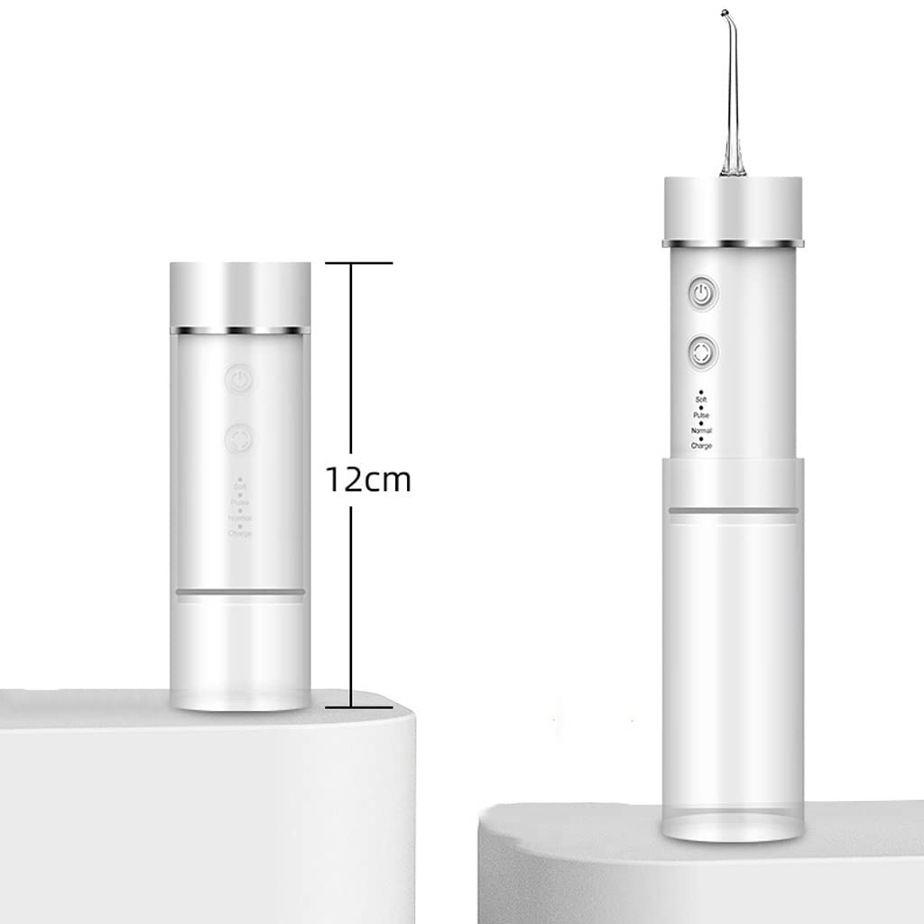 JSY Irrigador Bucal Flosser de dientes eléctrico, Mini Flosser de agua portátil for viajes en casa, Mini Flosser telescópico Eléctrico Portátil