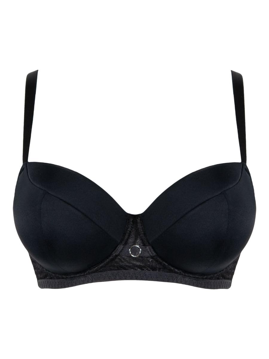 Daze - Reggiseno a balconcino imbottito, colore: Nero