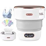 Negom Mini Portable Washing Machine Travel, Portable Foldable Mini Washing Machine for Apartments Dorms Camping Travel Laundry with Spin Baby Clothes
