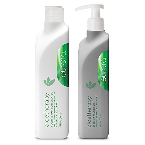 Eufora Aloe Therapy Soothing Hair-body Cleanse & Conditioner DUO - 16.89 ounce With Beautify Comb