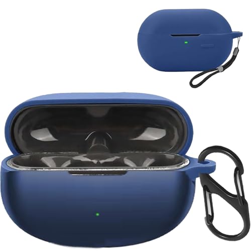 For SOUNDPEATS CC/SOUNDPEATS PearlClip Pro 用 ケース カバー【HNWEIWEI】 用 ケース シリコン収納ケース 便利 カラビナ付 旅行 軽量 保護カバー (カラビナ付き+ストラップ付き ) 保護ケース 收納 ケ