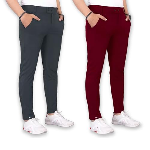 Image of Men's Stylish Slim Fit Trousers for Office and Casual Wear | Versatile Men's Trousers | Ideal for Formal Events and Everyday Casual Wear