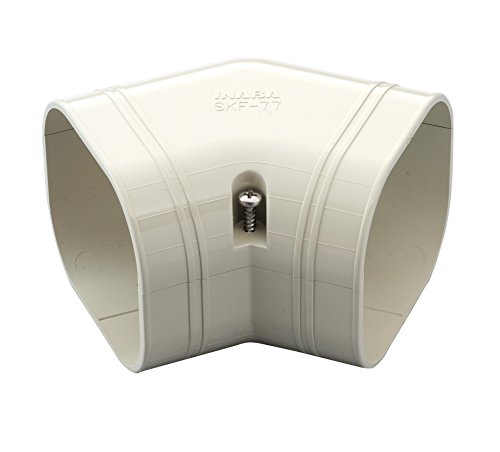 因幡電工 配管化粧カバー スリムコーナー平面45° 平面45°曲り アイボリー SKF-100-I