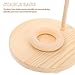 Yardenfun Wooden Flower Aromatherapy Diffuser with Essential Oil Holder Organizer and Base, Natural Wooden Essential Oil Diffuser for Home, Beauty Salon, Yoga Room Aromatherapy Use