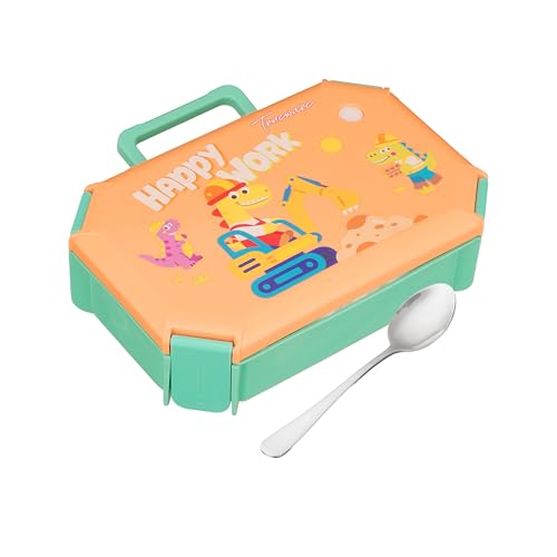 Image of Trueware Blossom 2 304 Stainless Steel PU Insulated Lunch Box with Two Compartment BPA Free, Food Grade Ideal for School, Picnic, Office & Outdoor - 580ml