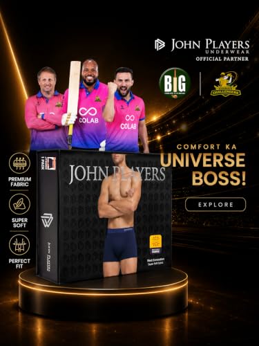 Image of John Players Pack of 2 Cotton Brief Underwear for Men with Striped Waistband