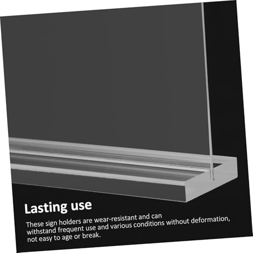 Support de table acrylique pour protéger et afficher les menus sans reflet - 3