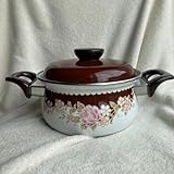 サンコー レトロホーロー鍋 両手鍋 ブラウン