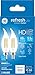 GE Refresh LED Light Bulbs, 60 Watt Eqv, Daylight, Decorative Clear Bulbs, Medium Base (2 Pack)