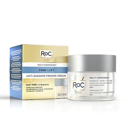 RoC - Multi Correxion Crema Facial Firm + Lift Anti-Flacidez - Antiarrugas y Antiedad - Mejora la Firmeza - Efecto Lifting Cosmético - 50 ml