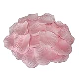 JUYO VONSAN® Individually Separated Rose Petals Artificial Flowers for Decoration Wedding Flowers Favors 1000 pcs Artificial Roses (Light Pink)
