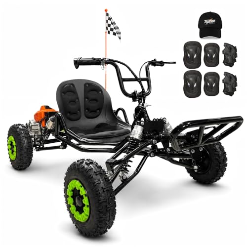 Zyliathor 63cc Gas Off-Road Go Kart for Teens & Adults, 2-St