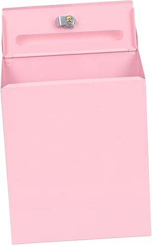 DOITOOL Buzón de correo con caja de seguridad, buzón de pared Buzón de oficina Accesorios de cubierta Soporte de correo de pared, buzón de