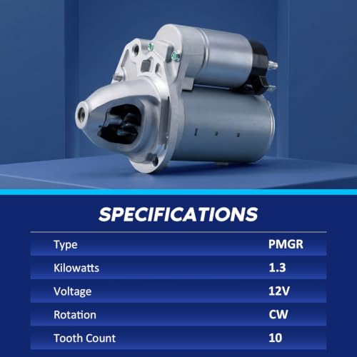 Image of 19616 New Starter Compatible with 2011-2017 Chrysler 200, 11-16 Town Country V6 3.6L, for 11-14 Dodge Avenger, 11-20 Grand Caravan, 11-19 Journey, 2014 Jeep Cherokee, RAM CV ProMaster 1500 2500 3500