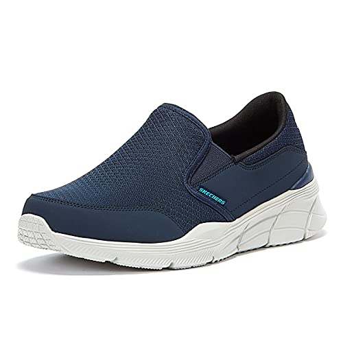 Skechers Herren Equalizer 4.0 Persisting Mid-Top Trainers, Navy Mesh Pu Trim, 42 EU