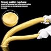 Jixaxe Golden Silikon Extra langer Dildo Realistischer Penis Analdildo Riesen Long Analplug mit Saugnapf Butt Plug Anal Masturbation Sex Spielzeug für Frauen Männer G-Punkt Prostata Stimulation (S) #4