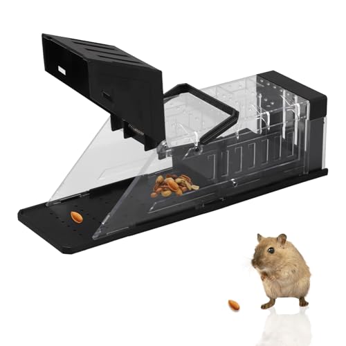 Trampas para Ratones Grandes, Cepos Ratones Reutilizable Sin Mecanismo de Liberación Táctil, para Casa Exterior y Interior, Ratoneras para Atrapar Ratones con Enchufes, Lavable, para Hogar, Oficina