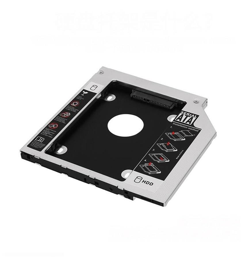 FORIDA 9.5mm Optical Bay 2nd Hard Drive Caddy for Laptop, SATA 2.5” HDD/SSD Adapter Tray, Universal CD/DVD Drive Slot Storage Expansion-image-22