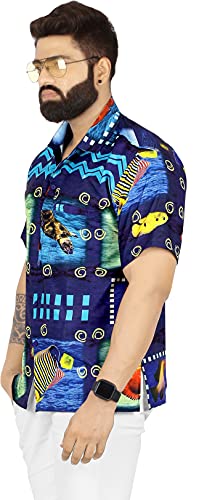 HAPPY BAY Men's Hawaiian Shirt Tropical Boho4