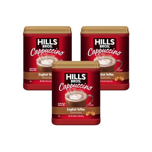 Hills Bros. Flavor Coffee (16 Ounce (Pack of 3), English Toffee)